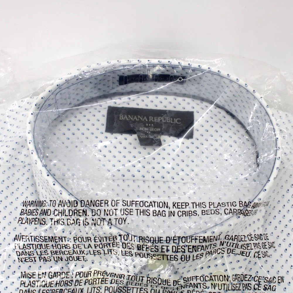 Banana Republic Non-Iron Button Down Shirt Standard Fit Medium - Picture 4 of 7